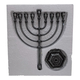 Classic Pewter Color Chanukah Menorah