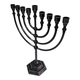 Classic Pewter Color Chanukah Menorah
