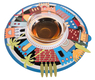 Dorit Judaica Honey Dish, Glass Bowl - Jerusalem
