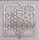 Dorit Judaica Stainless Steel Wall Plaque, Star of David and Dove of Peace Design