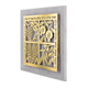 Dorit Judaica Wall Plaque with Gold Plated Seven Species of Israel Design and Blessings