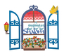 Dorit Judaica Wall Plaque, Decorative Window - Shalom Blessing in English-Hebrew