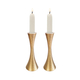 Yair Emanuel Small Matte Brass Candlesticks