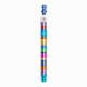 Yair Emanuel Anodized Aluminum Cylinder Mezuzah Case, Stripes - Multicolor