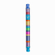 Yair Emanuel Anodized Aluminum Cylinder Mezuzah Case, Stripes - Multicolor