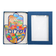 Yair Emanuel Hand Painted Large Wall Hamsa, Jerusalem Shalom Design