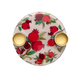 Yair Emanuel Small Candle Holders on Attached Tray - Pomegranate Design