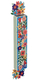 Dorit Judaica Acrylic Mezuzah Case, Pastel Flowers
