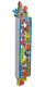 Dorit Judaica Acrylic Mezuzah Case, Colorful Butterflies and Flowers