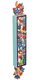 Dorit Judaica Acrylic Mezuzah Case, Colorful Birds and Flowers