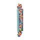 Dorit Judaica Acrylic Mezuzah Case, Colorful Birds and Flowers