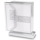 Lucite Passover Seder Stand with Six Softcover Haggadahs - Silver Design