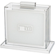 Clear Acrylic Passover Matzah Holder - With Classic Silver Design