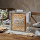 Clear Acrylic Passover Matzah Holder - With Silver Design and Mirror Edge