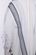 Hallel Wool Tallit Non Slip Prayer Shawl - Blue Melange Stripes