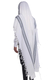 Hallel Wool Tallit Non Slip Prayer Shawl - Blue Melange Stripes