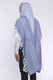 Shir Wool Tallit Non Slip Prayer Shawl - Contemporary Denim Color Stripes
