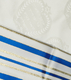 Talitnia Zion Paz Tallit Prayer Shawl - Blue Gold Stripes