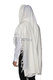 LaMenatzeach Victory Wool Tallit Non Slip Prayer Shawl - Pure White