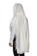 LaMenatzeach Victory Wool Tallit Non Slip Prayer Shawl - Pure White