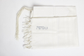 LaMenatzeach Victory Wool Tallit Non Slip Prayer Shawl - Pure White