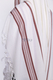 Hallel Wool Tallit Non Slip Prayer Shawl - Maroon Melange Stripes