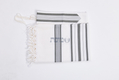 Hallel Wool Tallit Non Slip Prayer Shawl - Gray Melange Stripes