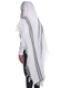 Hallel Wool Tallit Non Slip Prayer Shawl - Gray Melange Stripes