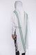 Hallel Wool Tallit Non Slip Prayer Shawl - Green Melange Stripes