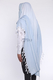 Shir Wool Tallit Non Slip Prayer Shawl - Light Blue Stripes