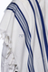 Modim Classic Wool Tallit Prayer Shawl - Royal Blue Stripes