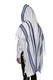 Modim Classic Wool Tallit Prayer Shawl - Royal Blue Stripes