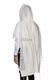 Modim Classic Wool Tallit Prayer Shawl - Pure White