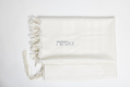 Modim Classic Wool Tallit Prayer Shawl - Pure White