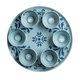 Israel Museum Porcelain Passover Seder Plate and Matching Dishes - Blue Floral Design