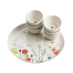 Israel Museum Ceramic Passover Seder Plate with 6 Matching Dishes - Colorful Flowers