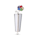 Israel Museum Mezuzah Case, Metal and Glass - Colorful Flower