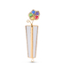 Israel Museum Mezuzah Case, Metal and Glass - Colorful Flower
