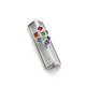 Israel Museum Mezuzah Case, Metal and Glass - Colorful Cluster