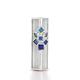 Israel Museum Mezuzah Case, Metal and Glass - Blue Cluster