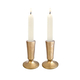 Yair Emanuel Antique Style Small Brass Candlesticks