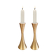 Yair Emanuel Small Matte Brass Candlesticks
