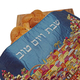 Yair Emanuel Blue Embroidered Challah Cover - Colorful Jerusalem