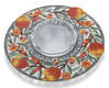 Dorit Judaica Honey Dish, Glass Bowl - Pomegranates