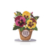 Dorit Judaica Table Stand With Pansy Design - Simply Thanks