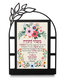Dorit Judaica Metal Table Stand - Mizmor LeTodah Psalms Prayer of Thanks