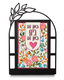Dorit Judaica Metal Table Stand - Here is Home, Here is Heart Home Blessing