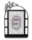Dorit Judaica Metal Table Stand - Hebrew Blessings on Pomegranate Design