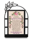 Dorit Judaica Metal Table Stand - Shabbat Candle Lighting Blessing