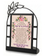 Dorit Judaica Metal Table Stand - Shabbat Candle Lighting Blessing